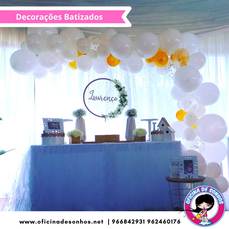 Decorações Batizados | Oficina de Sonhos - Animação e Decoração de Eventos Algarve