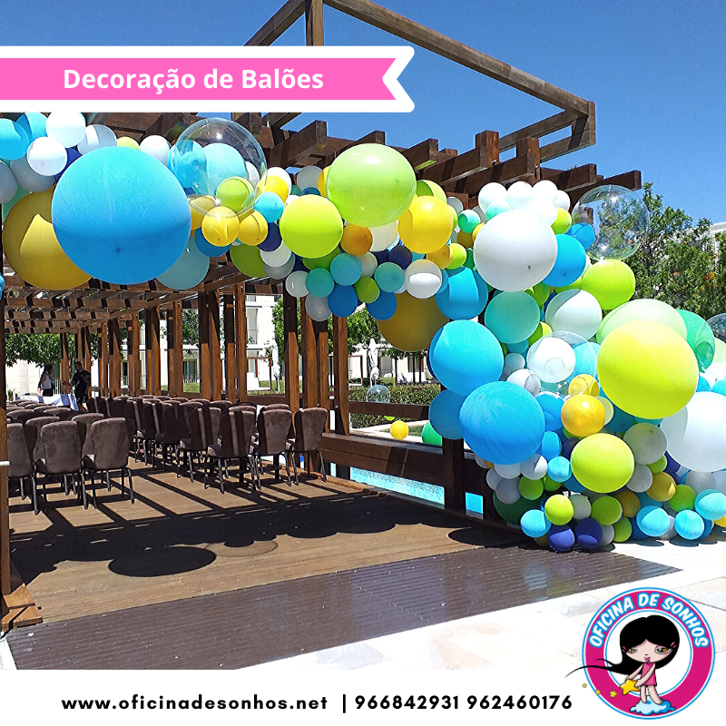 Decoração de Balões | Oficina de Sonhos - Animação e Decoração de Eventos Algarve