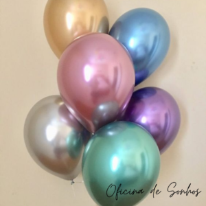 Bouquet de Balões Chrome | Surpresas com Balões Algarve - Oficina de Sonhos