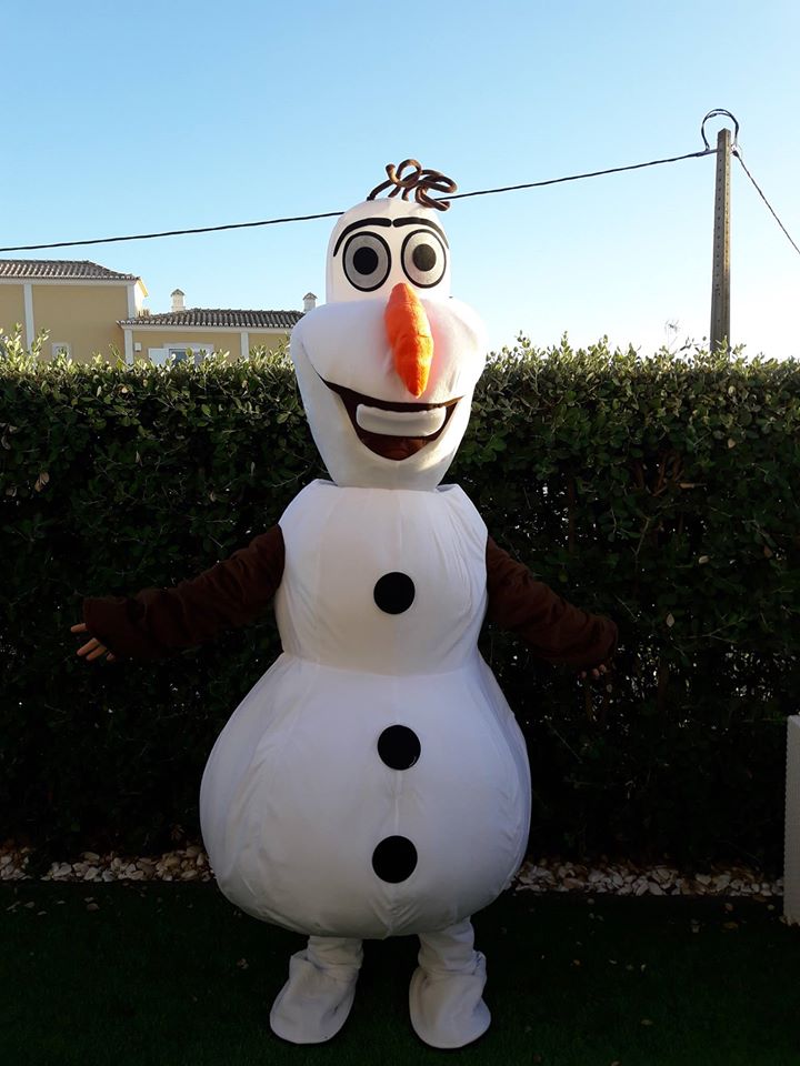 Mascote Olaf | Oficina de Sonhos - Animação e Decoração de Eventos Algarve